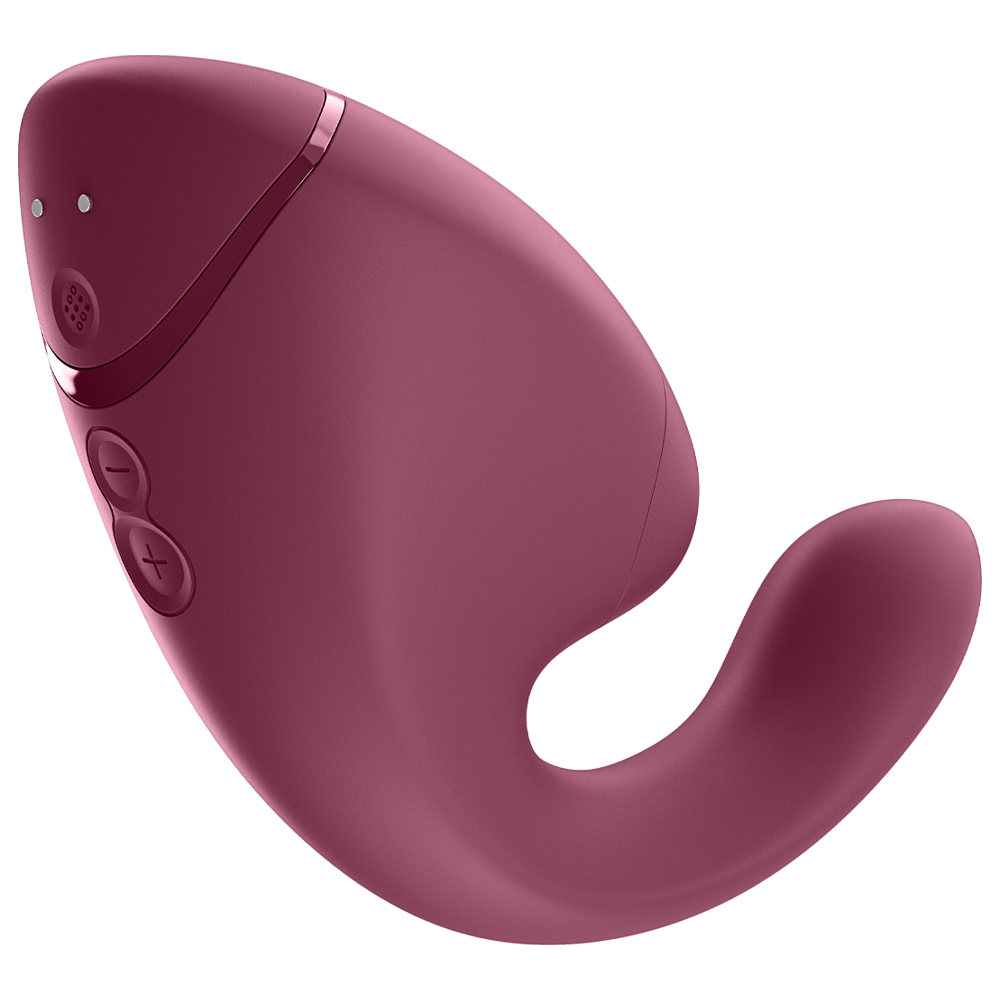 womanizer next duo dubbelstimulator klitorisstimulator g punkt vibrator 3d pleasure air teknologi tyst kraftfull vattentät uppladdningsbar silikon kroppssäker njutning sexleksak