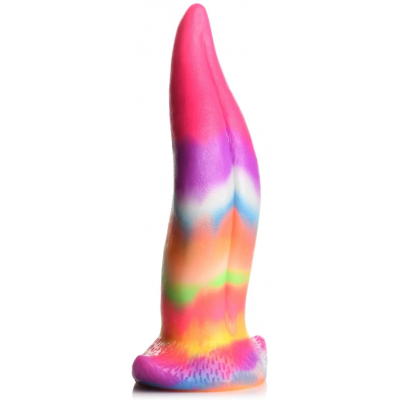 Creature Cocks - Unicorn Kiss Unicorn Tongue Glow-in-the-Dark Silicone Dildo-XR Brands-