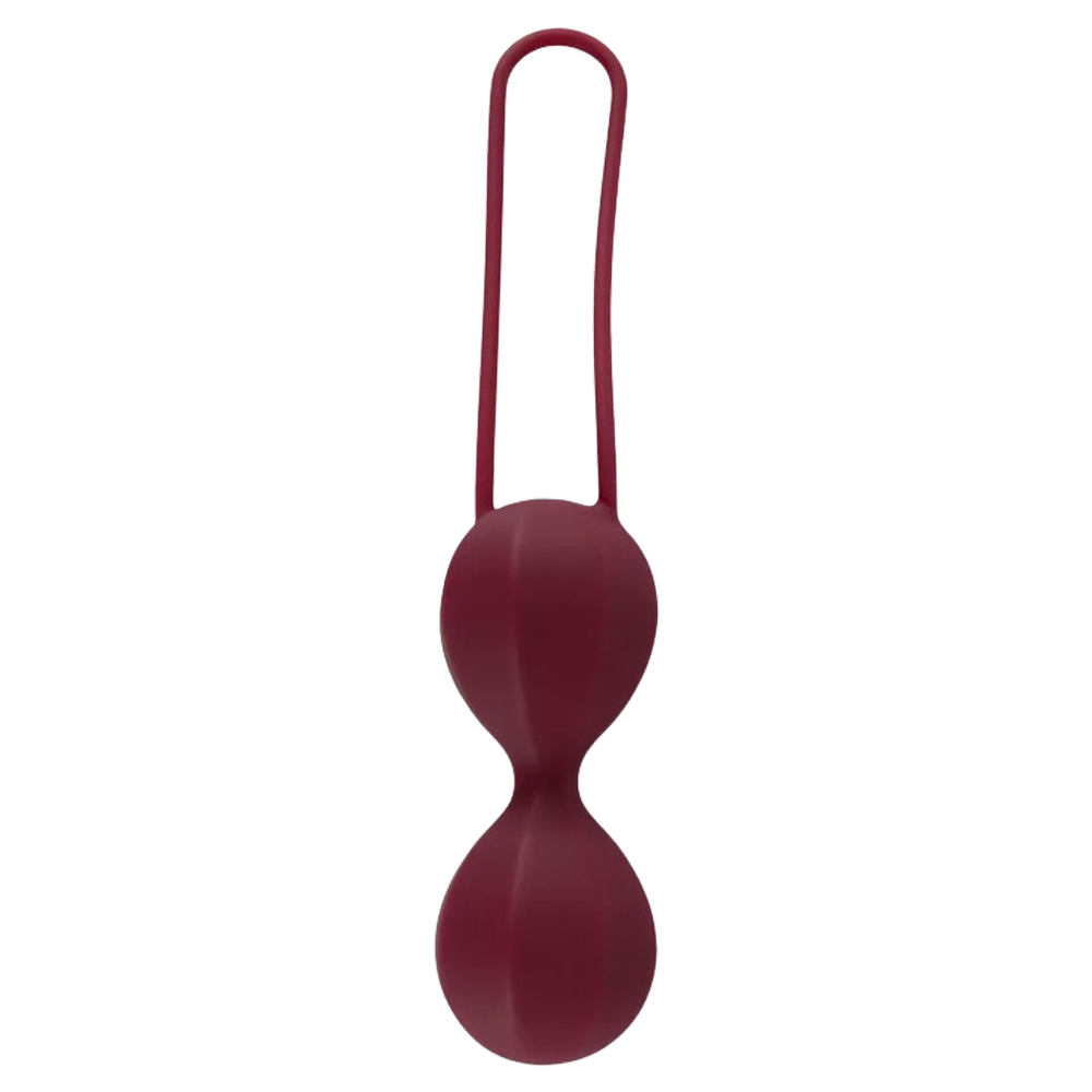 knipkulor bäckenbotten träning tightare vagina starkare orgasmer kroppssäkert silikon pu hälsofördelar inkontinens framfall hållning platt mage viktad 60g diameter 3cm stimulans intim hälsa sexuell njutning