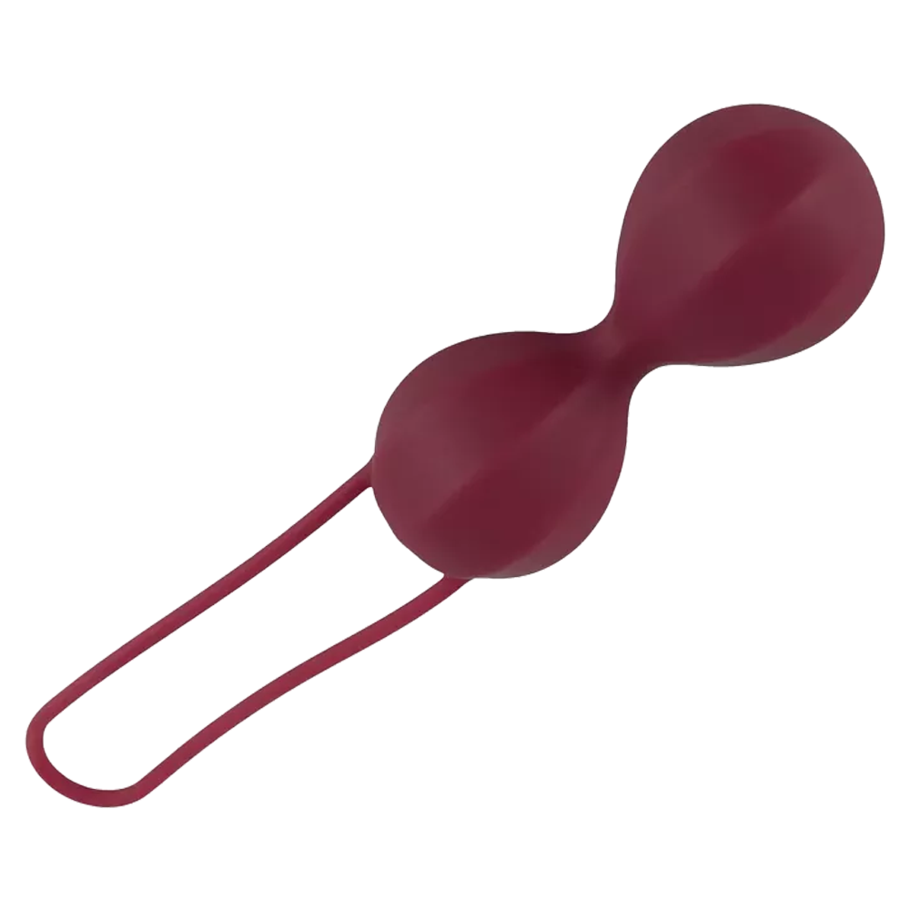 knipkulor bäckenbotten träning tightare vagina starkare orgasmer kroppssäkert silikon pu hälsofördelar inkontinens framfall hållning platt mage viktad 60g diameter 3cm stimulans intim hälsa sexuell njutning