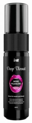Intt Deep Throat More Pleasure 12ml spray sprej för att domna av i halsen inte få kväljningar mint smak